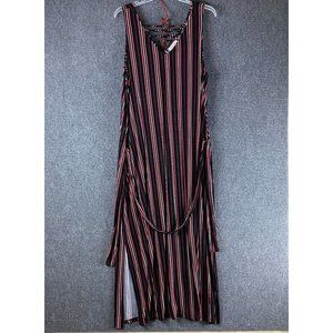 Prescott New York Maxi Dress 4X Women's Striped Sleeveless Adults Viscose
